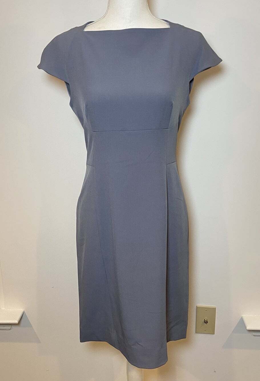 NWT M.M. LaFleur Ashley 3.0 Dress Sheath Stretch Career Denim Blue Size 6 New